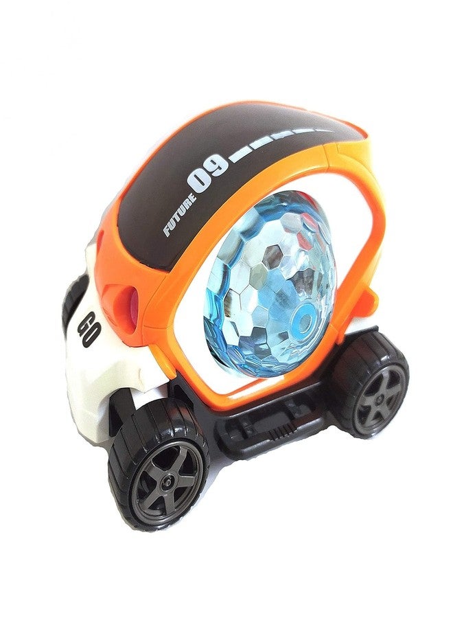 Manos Nano Size 09 Future car with Musical & Flashing Light Stunt car Toy for Kids | Stunt Car 360 Degree Rotating Toy for Kids Bump and Go Action for Kids (Multicolour-Pack of 1) - Image 1
